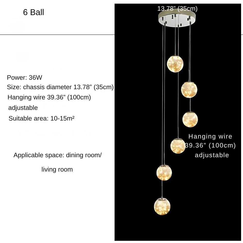 Modern Spiral Chandelier for Staircase - Image 12