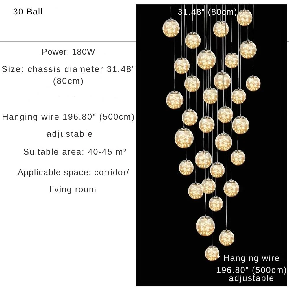 Modern Spiral Chandelier for Staircase - Image 17
