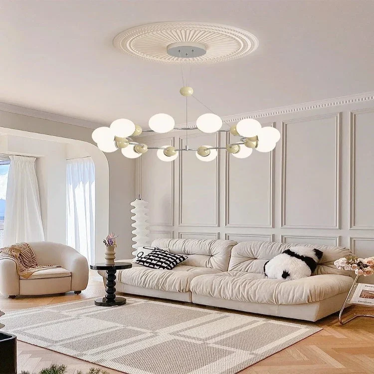 Modern Sputnik Glass Sphere Chandelier - 12/15 Light - Image 2
