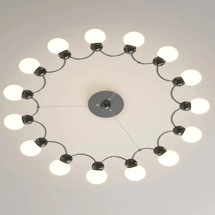 Modern Sputnik Glass Sphere Chandelier - 12/15 Light - Image 3