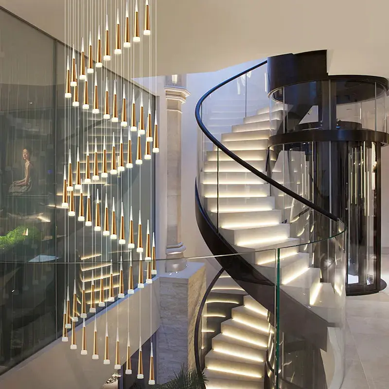 Modern Staircase Chandelier Lighting - Image 3