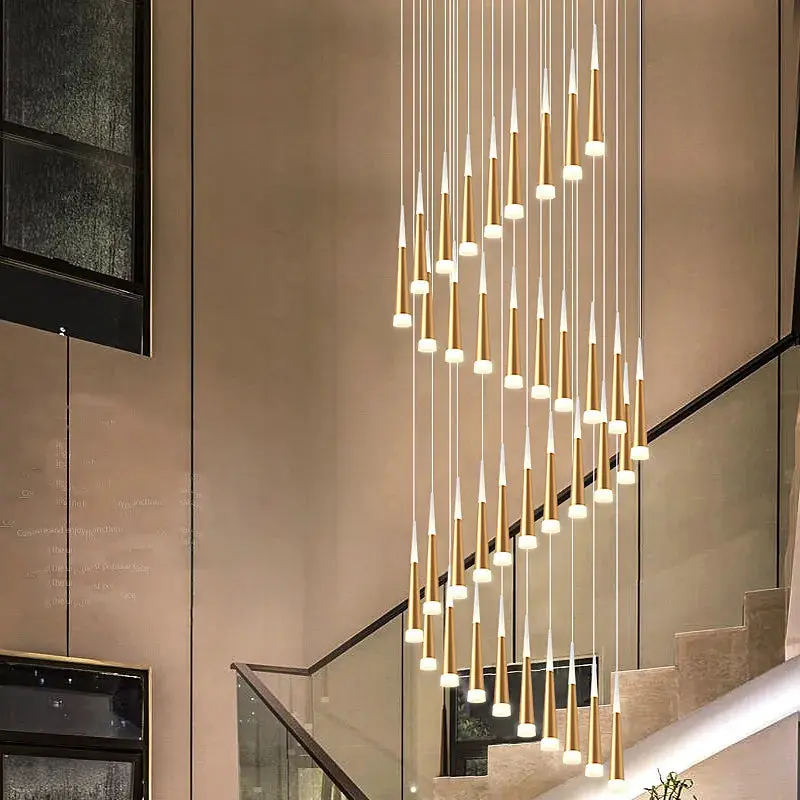 Modern Staircase Chandelier Lighting - Image 4