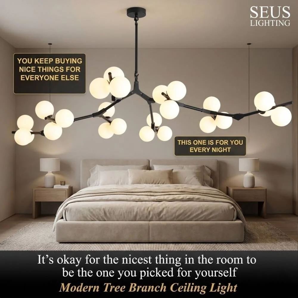 Lio Modern Tree Branch Ceiling Light Fixture - Image 8