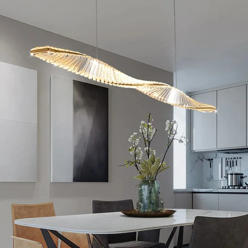Moly Linear Crystal Chandelier for Dining Room&Kitchen - Image 2