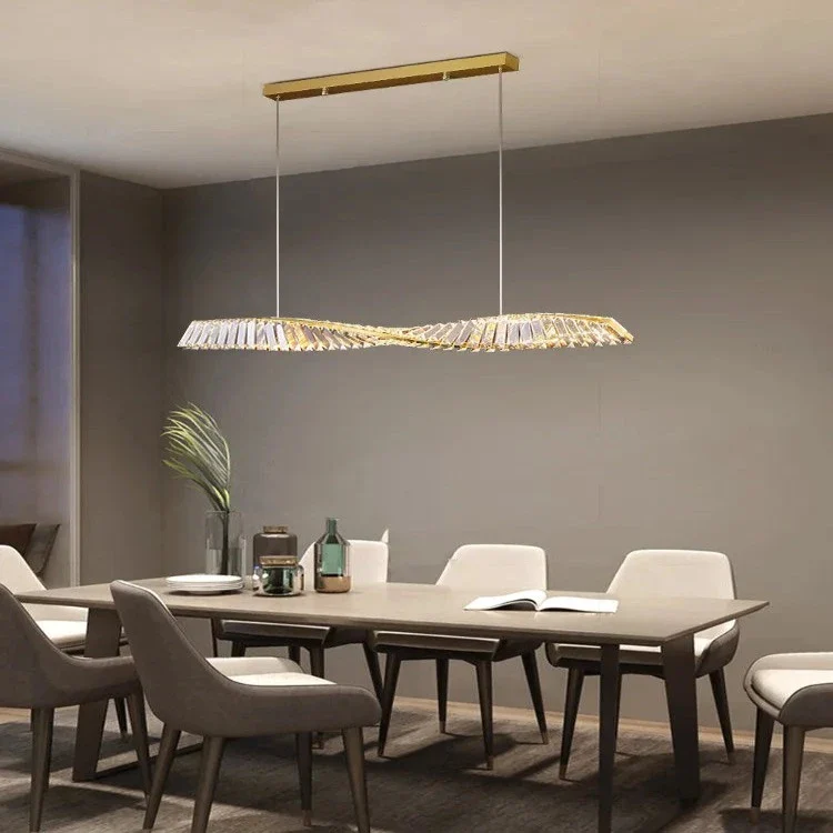 Moly Linear Crystal Chandelier for Dining Room&Kitchen - Image 3