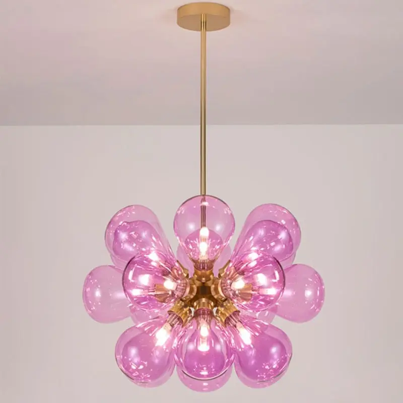 Nadine Pink Bubble Chandelier - Image 2