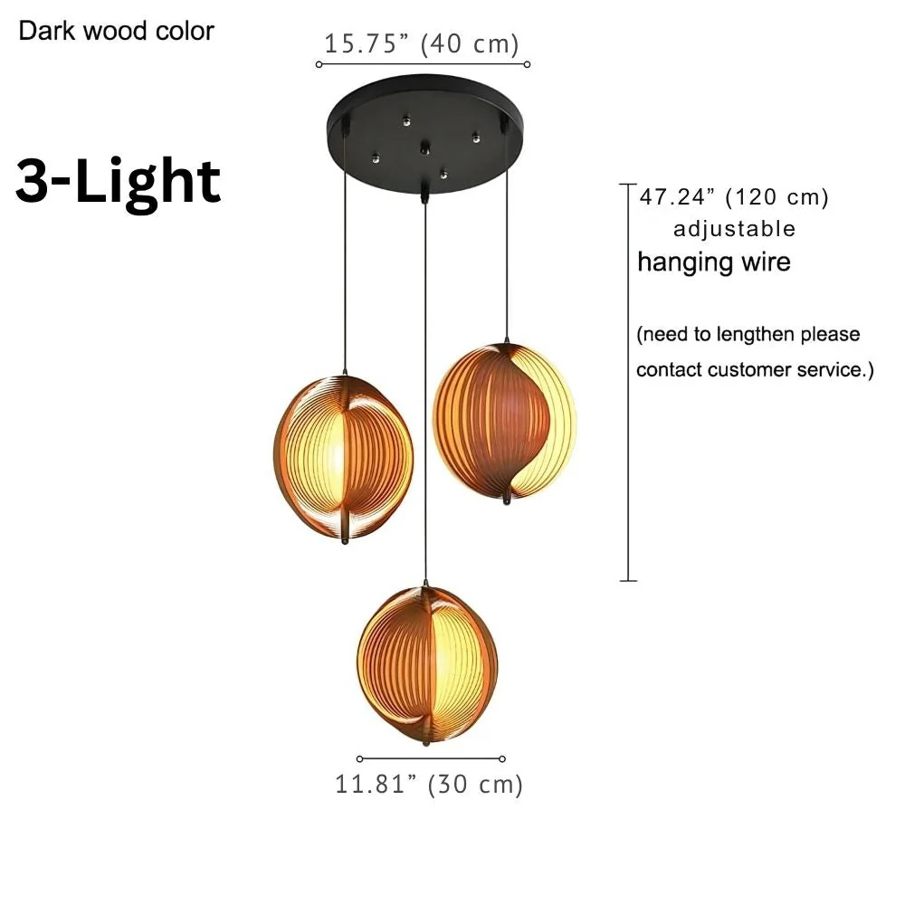 Nia Wood Staircase Chandelier - Image 11