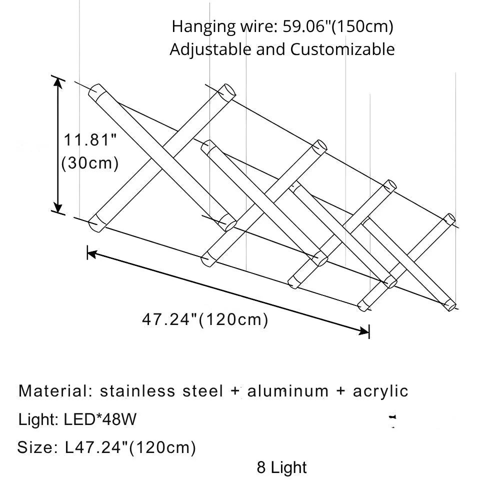 Nina Contemporary LED Kitchen Island Light - Image 13