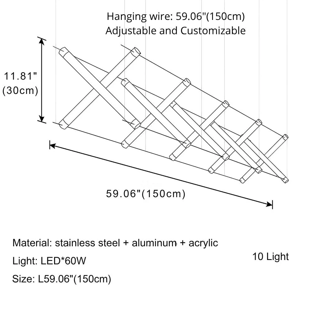 Nina Contemporary LED Kitchen Island Light - Image 14