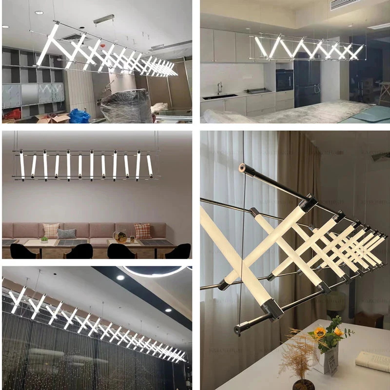 Nina Contemporary LED Kitchen Island Light - Image 9