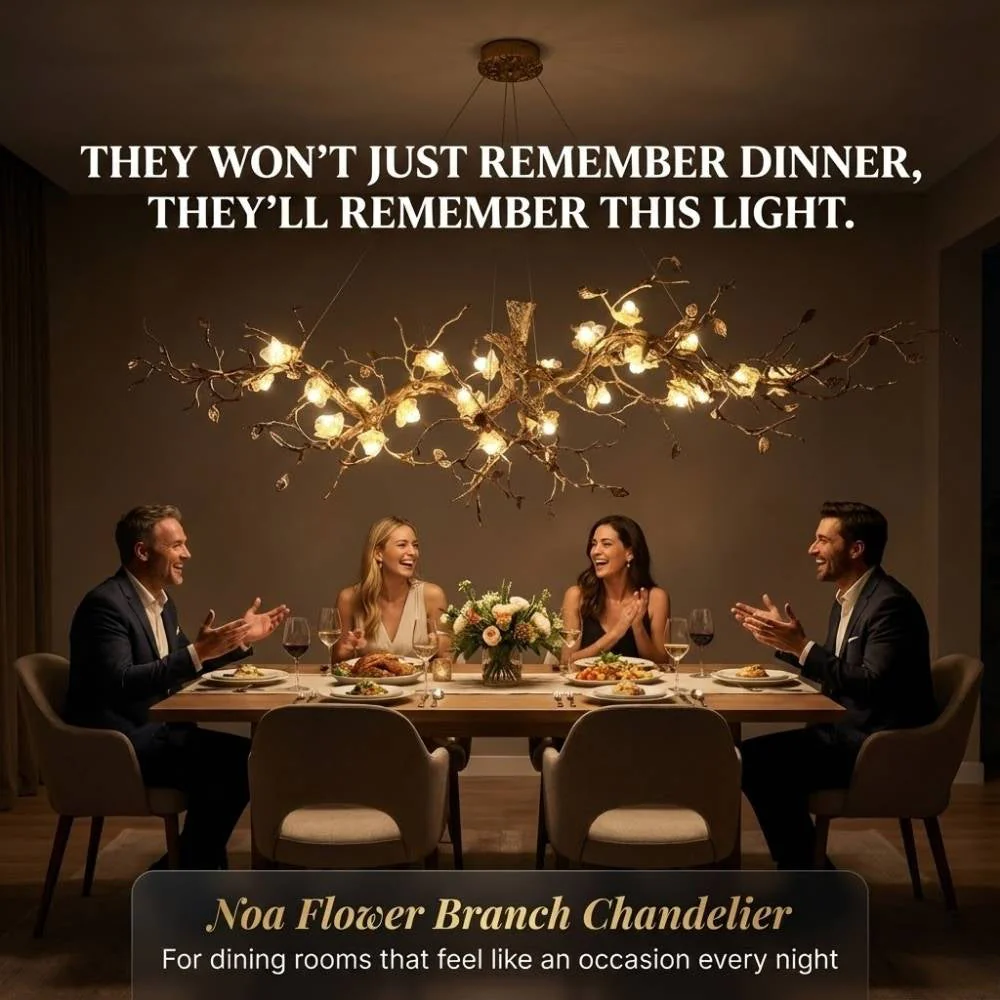 Noa Flower Branch Chandelier - Image 6