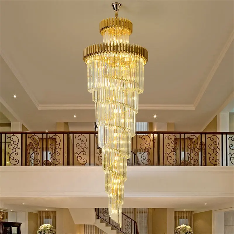 Olivia Crystal Modern Stair Chandelier - Image 4