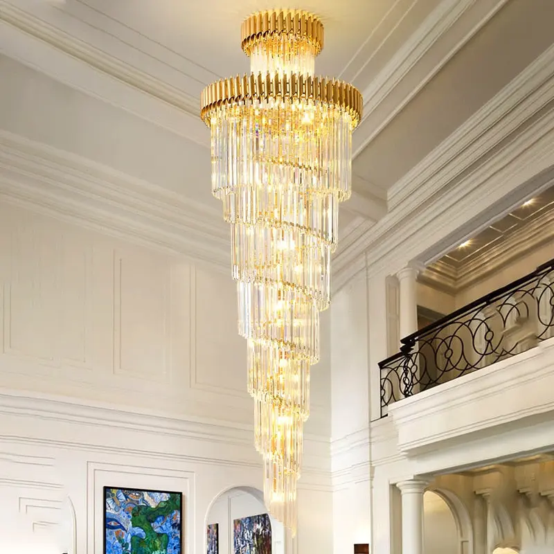 Olivia Crystal Modern Stair Chandelier - Image 5