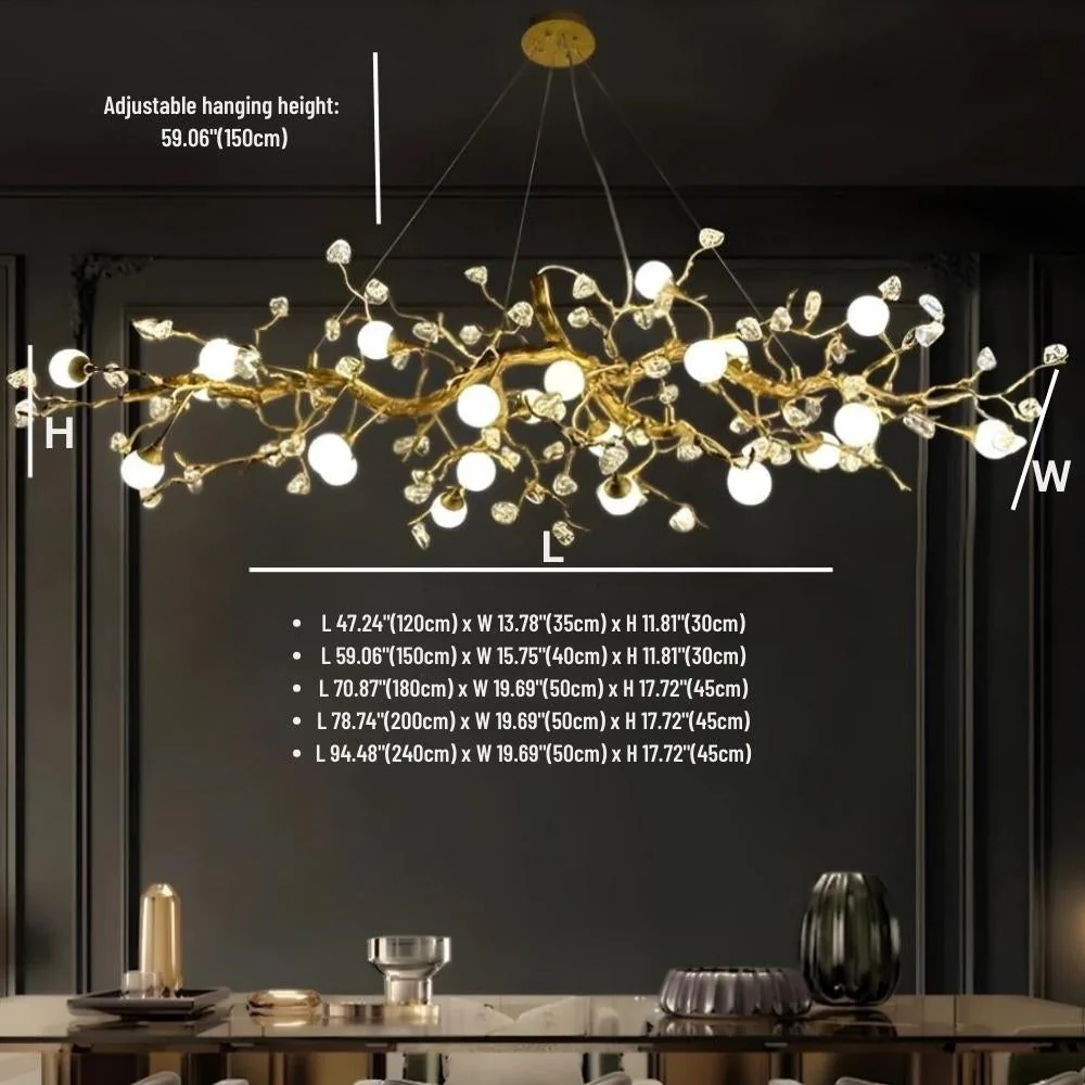 Orgi Statement Linear Branch Chandelier - Image 14