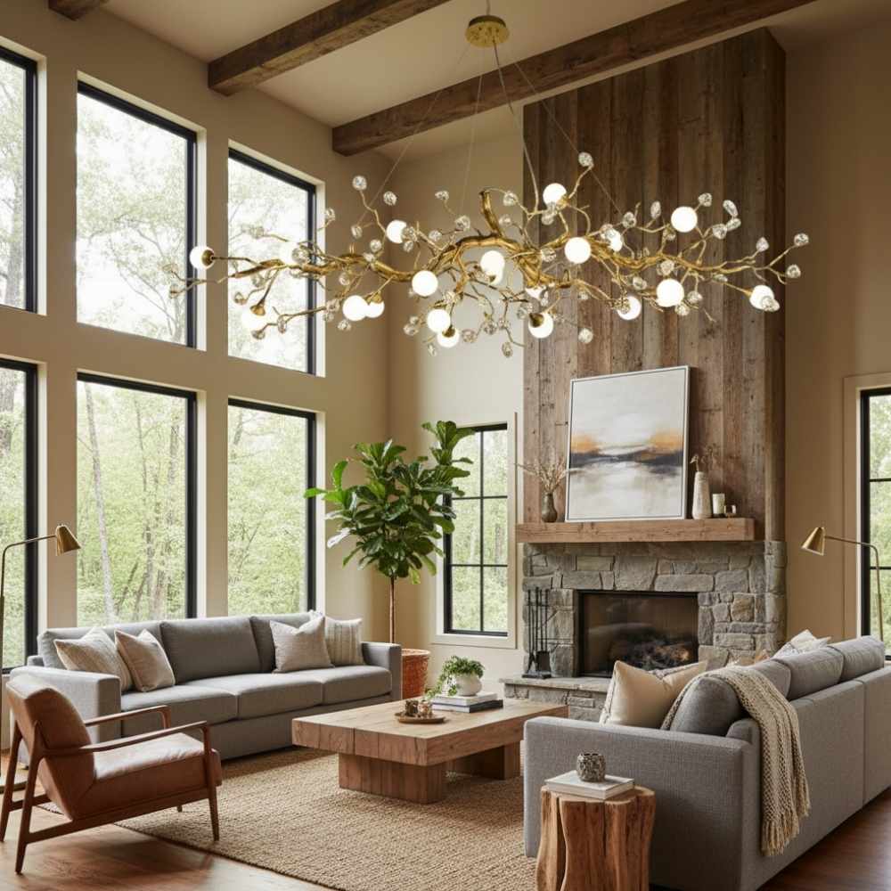 Orgi Statement Linear Branch Chandelier - Image 2