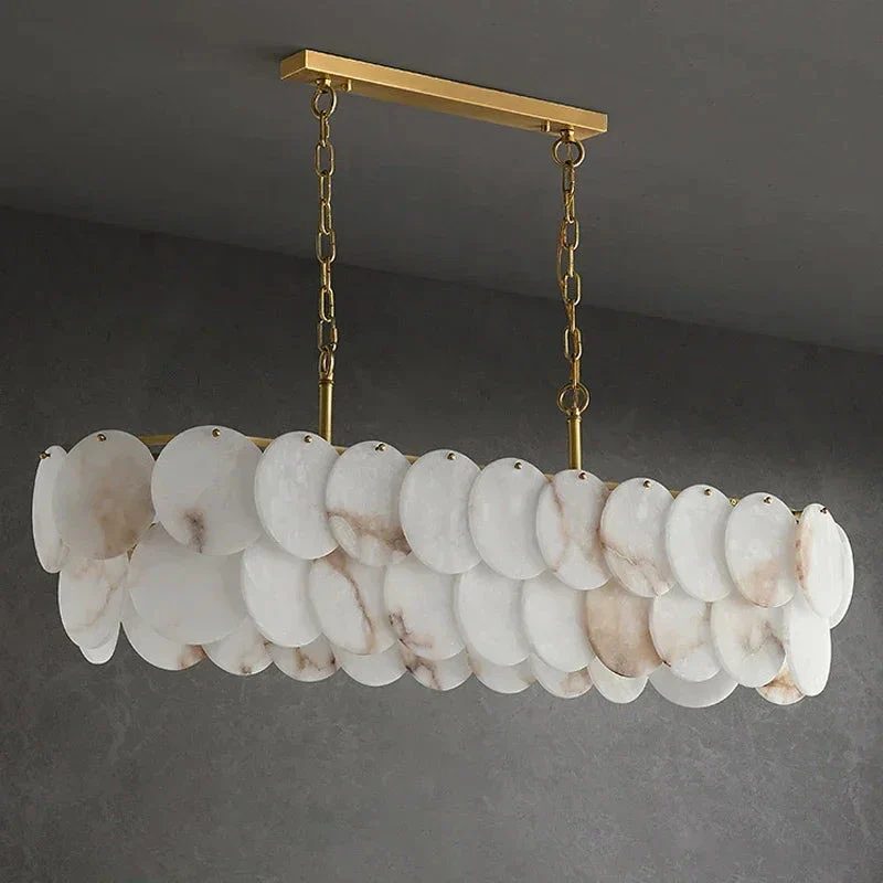 Ovela Linear Alabaster Chandelier - Image 5