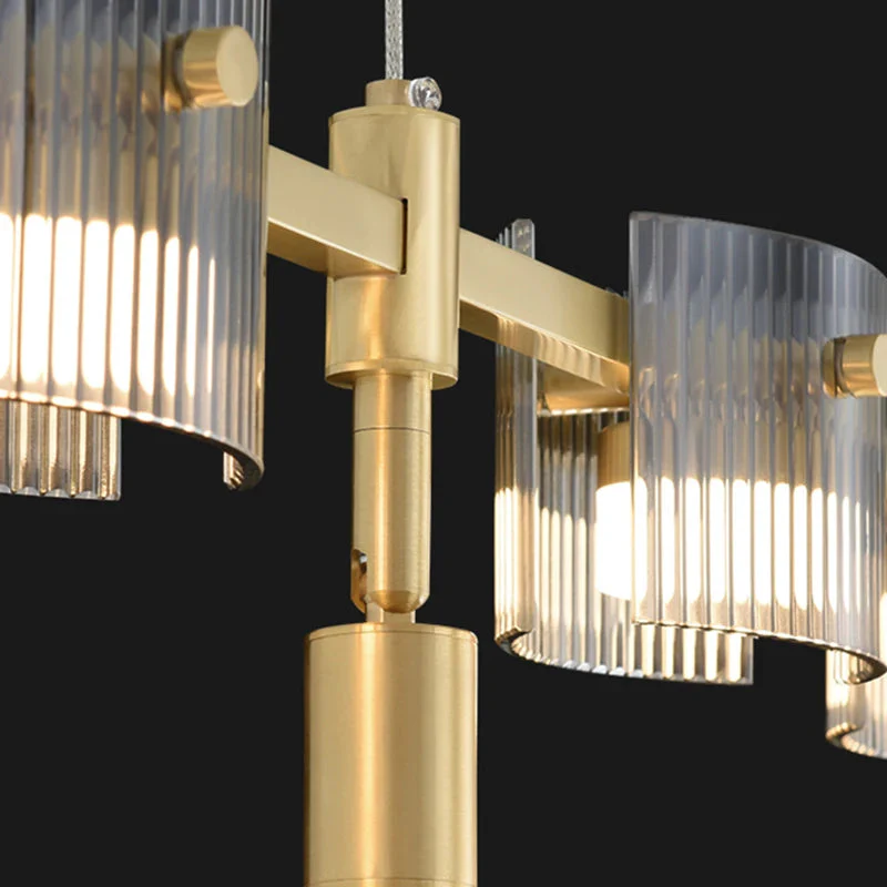 Peli Modern Linear Kitchen Island Chandelier Black&Gold - Image 4