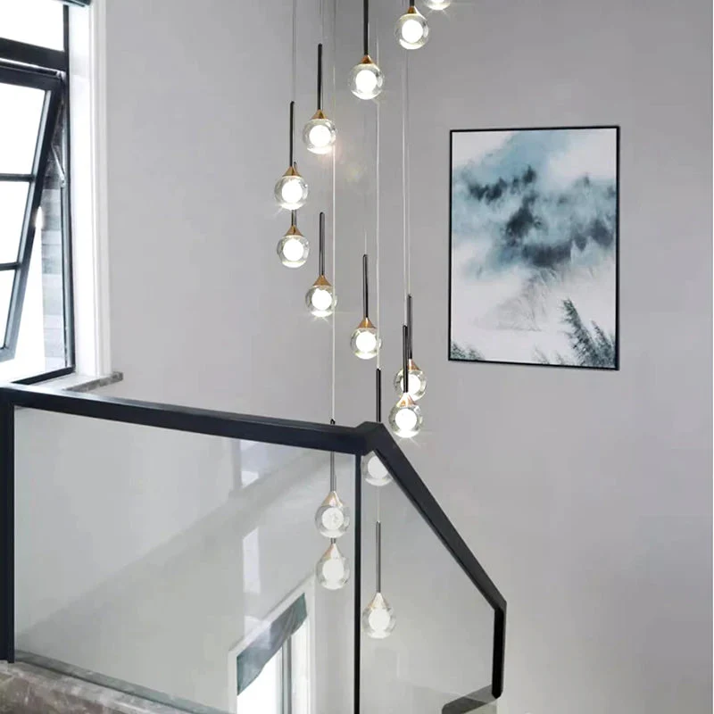 Pely Modern Crystal Stairway Chandelier - Image 5
