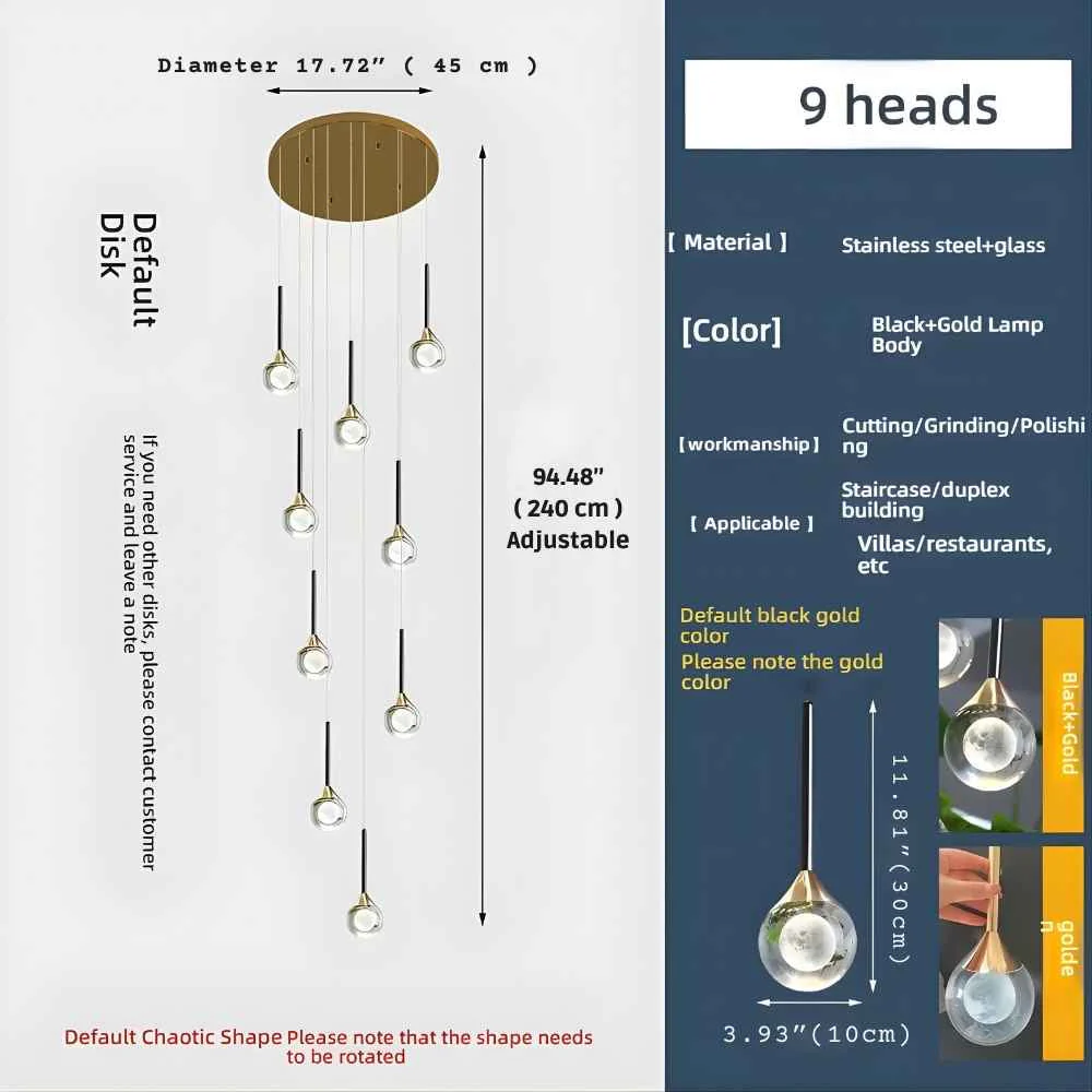 Pely Modern Crystal Stairway Chandelier - Image 9