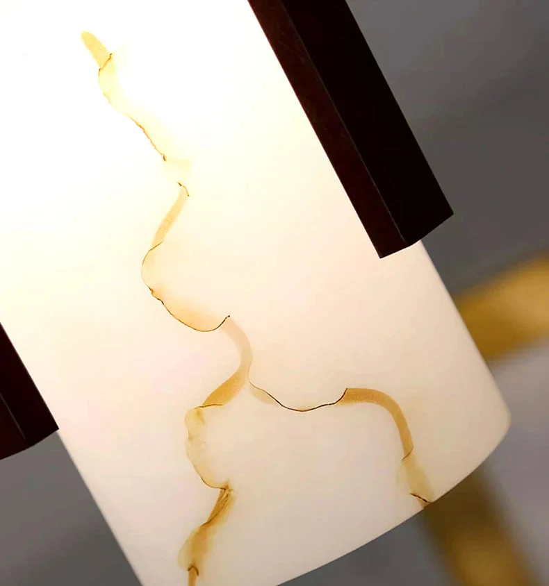 Polin Modern Faux Marble Stair Chandelier - Image 4