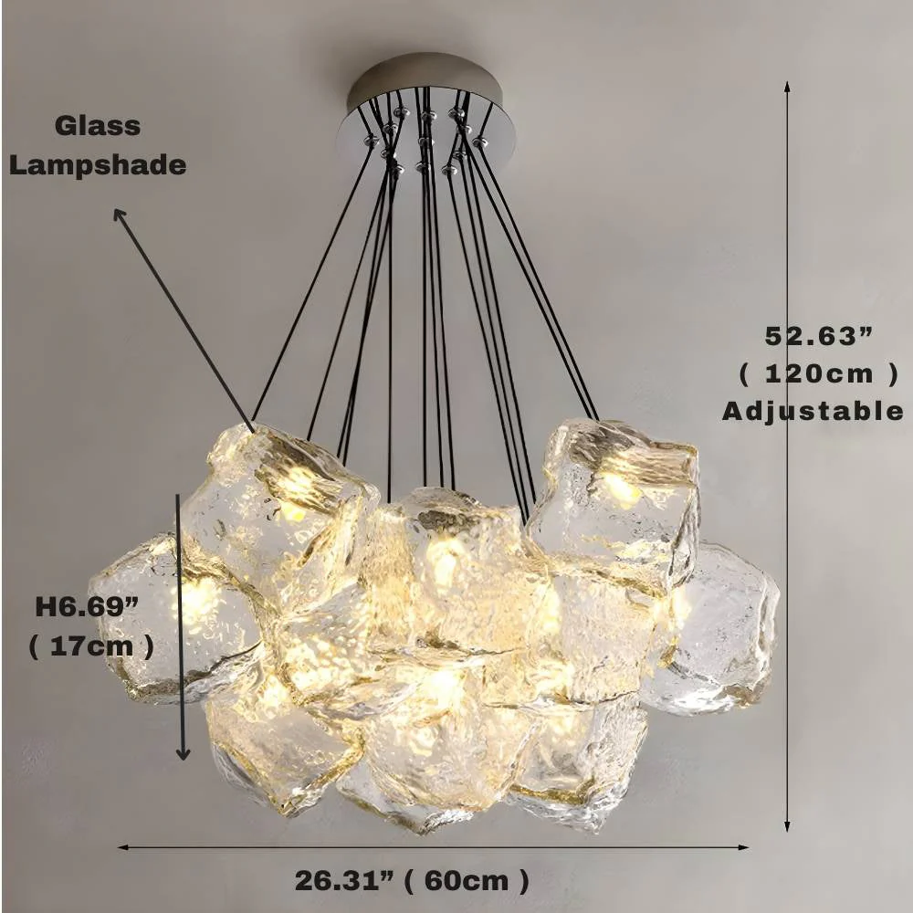 13 Light Post Modern Chrome Chandelier - Image 6