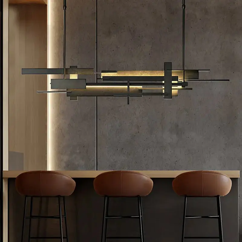 Postmodern Black Metal Chandelier - Image 2
