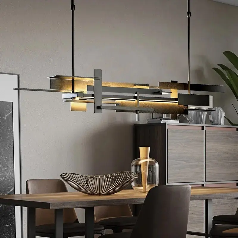 Postmodern Black Metal Chandelier - Image 4