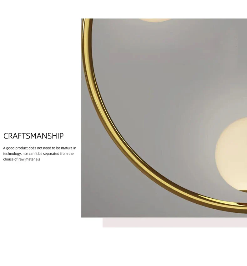 Postmodern Ring Pendant Light for Staircase - Image 6