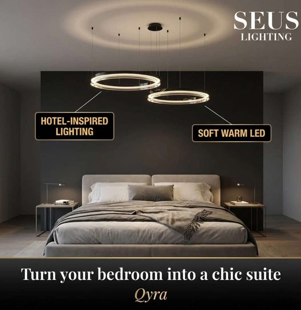 Qyra Contemporary Circular LED Chandelier - Image 5