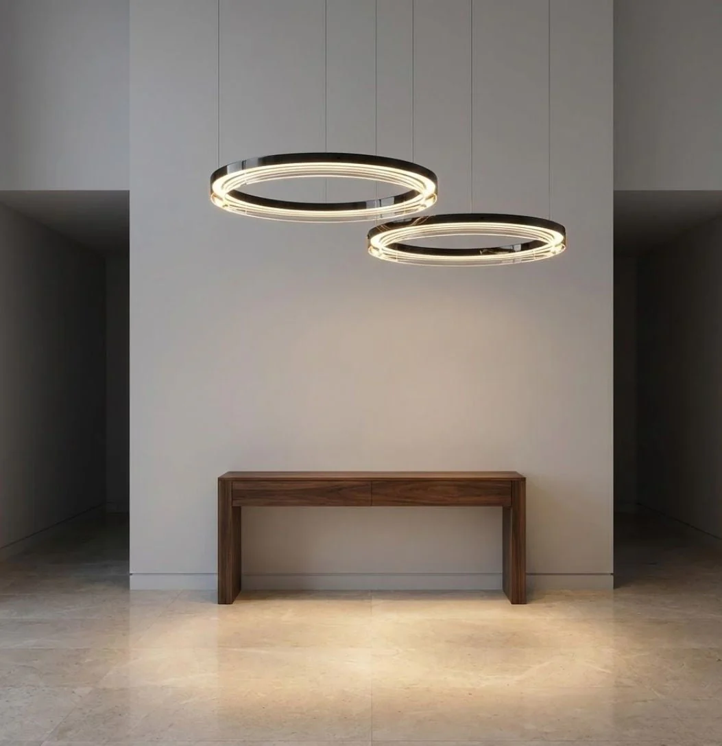 Qyra Contemporary Circular LED Chandelier - Image 7