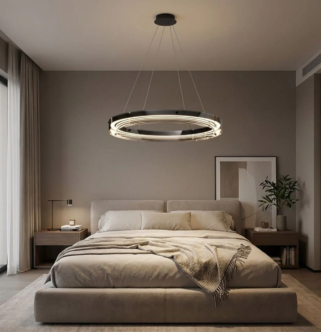 Qyra Contemporary Circular LED Chandelier - Image 9