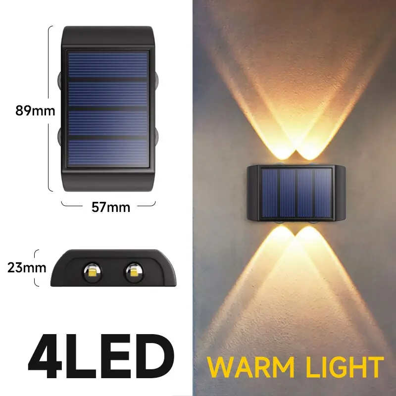 Radya 4LED Solar Wall Light - Image 3