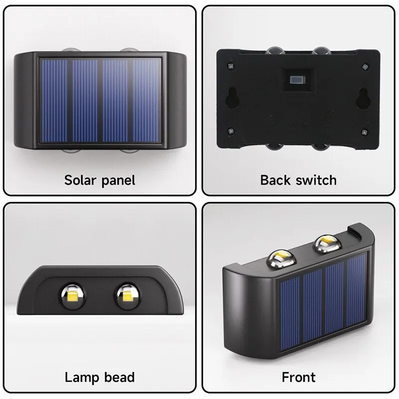 Radya 4LED Solar Wall Light - Image 5
