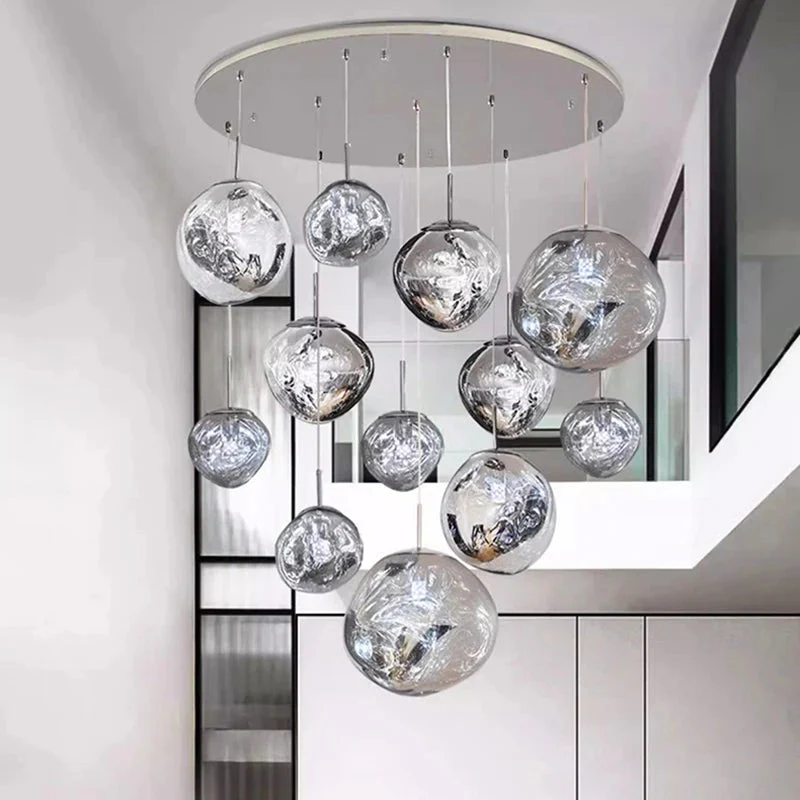 Ruby Contemporary Bubble Pendant Chandelier - Image 3