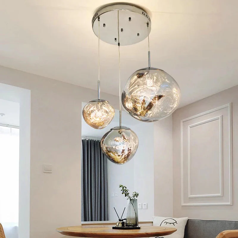 Ruby Contemporary Bubble Pendant Chandelier - Image 4