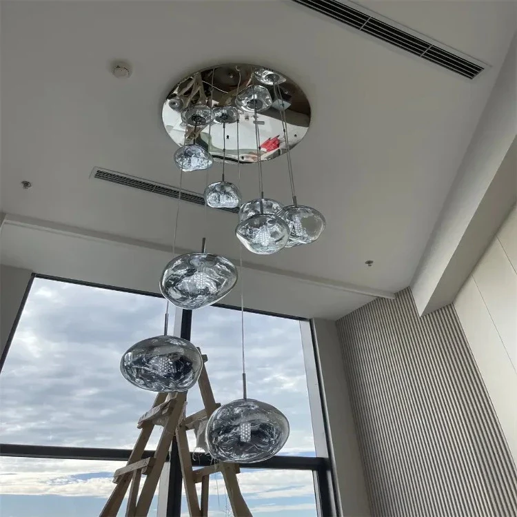 Ruby Contemporary Bubble Pendant Chandelier - Image 9