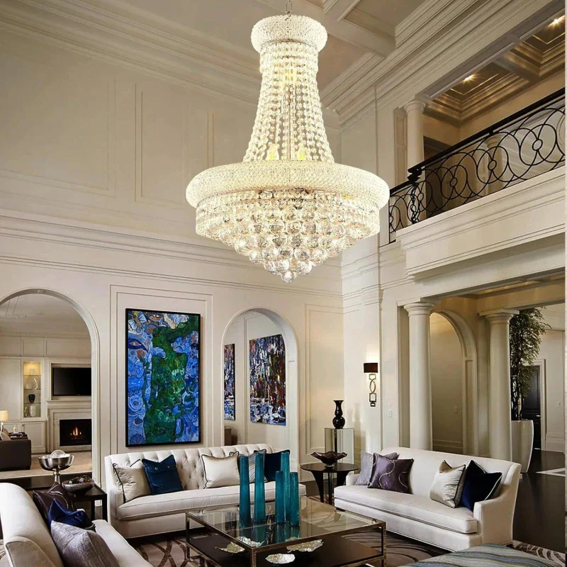 Sansa Chrome Raindrop Crystal Pendant Chandelier - Image 2