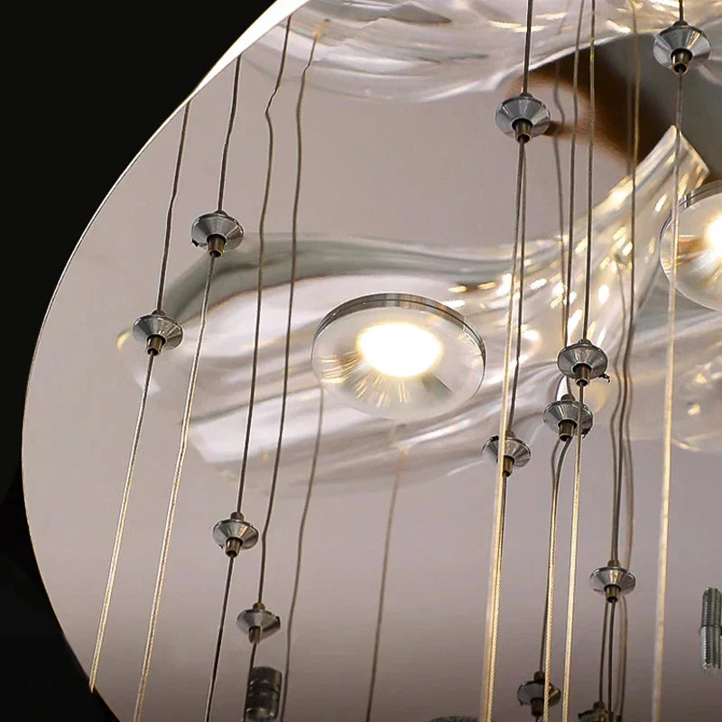 Sasha Modern Designer Crystal Flower Chandelier - Image 4