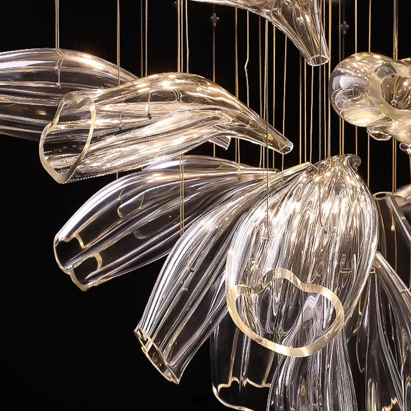 Sasha Modern Designer Crystal Flower Chandelier - Image 5