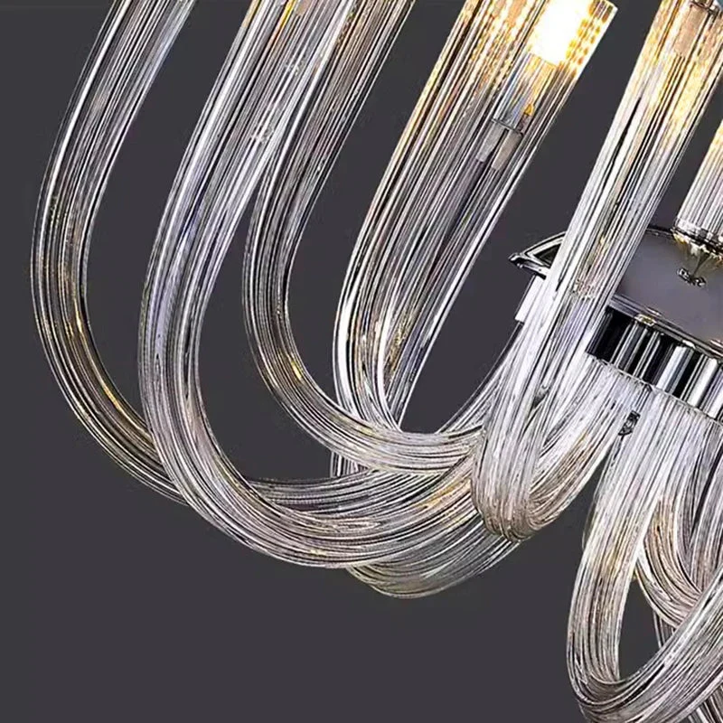 Sesi Mid Century Modern Glass Chandelier - Image 6