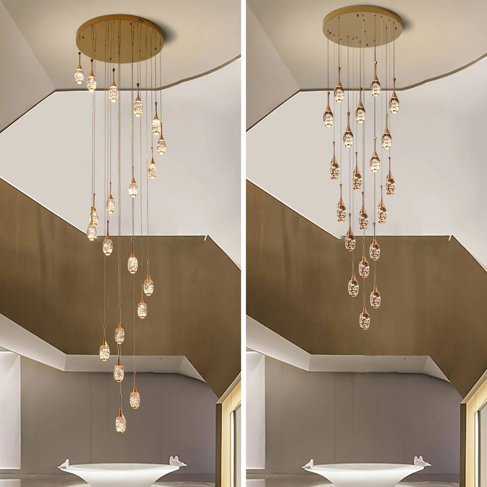 Setya Long Drop Crystal Chandelier - Image 5