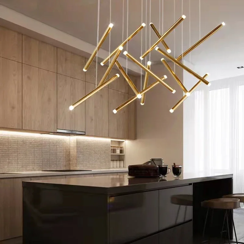 Seus Modern Long Chandelier for High Ceiling & Staircase - Image 6