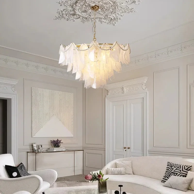 Sina 4 Tier Glass Pendant Chandelier - Image 2