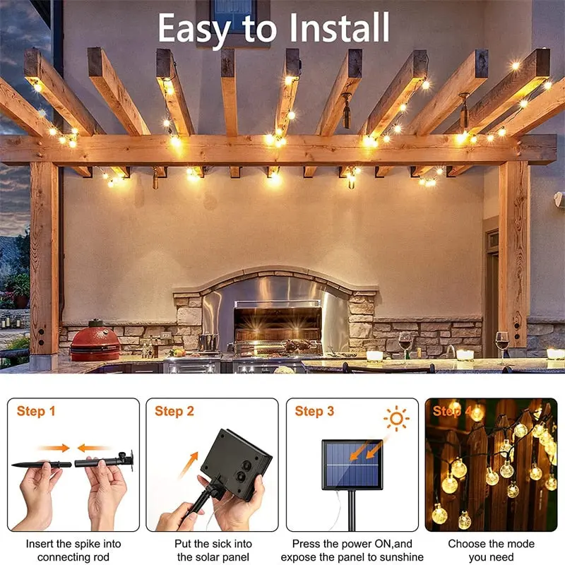 Solar Dimmable Outdoor String Lights - Image 7