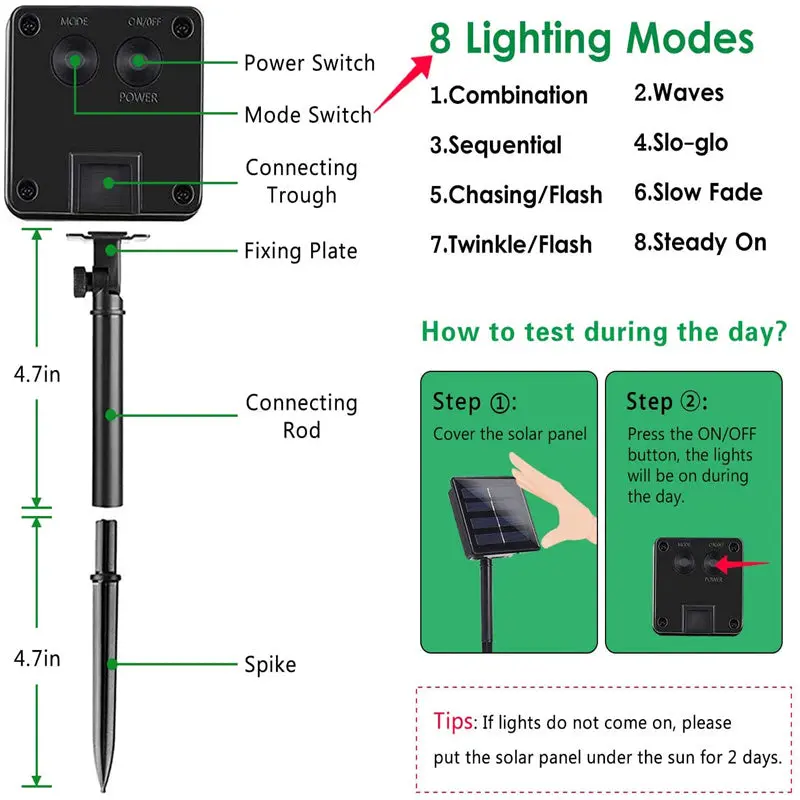 Solar Dimmable Outdoor String Lights - Image 9