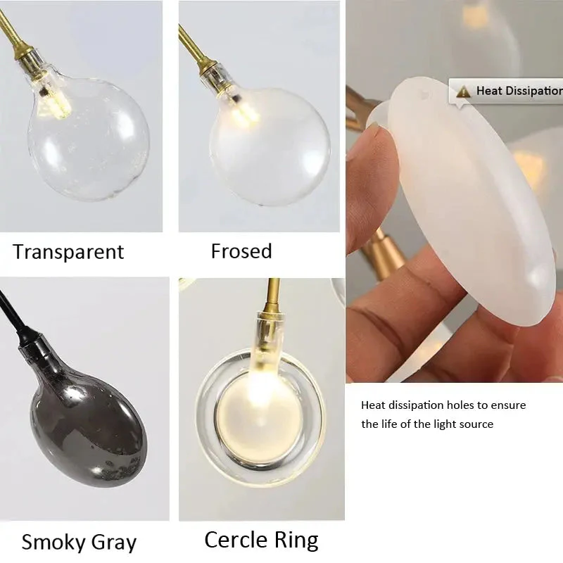 Sputnik Branch Firefly Chandelier Gold&Black - Image 5