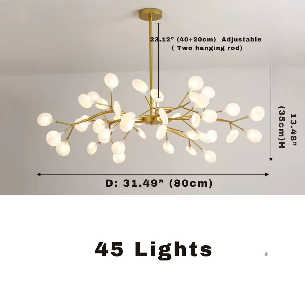 Sputnik Branch Firefly Chandelier Gold&Black - Image 6