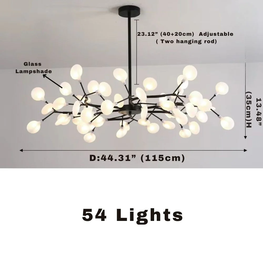 Sputnik Branch Firefly Chandelier Gold&Black - Image 7