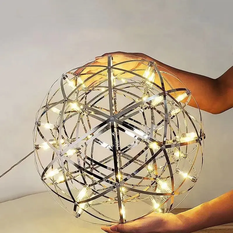 Spark Ball Stainless Steel Pendant Light - Image 4