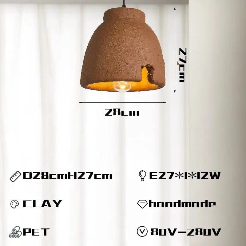 Style Clay Dome Pendant Light - Image 5